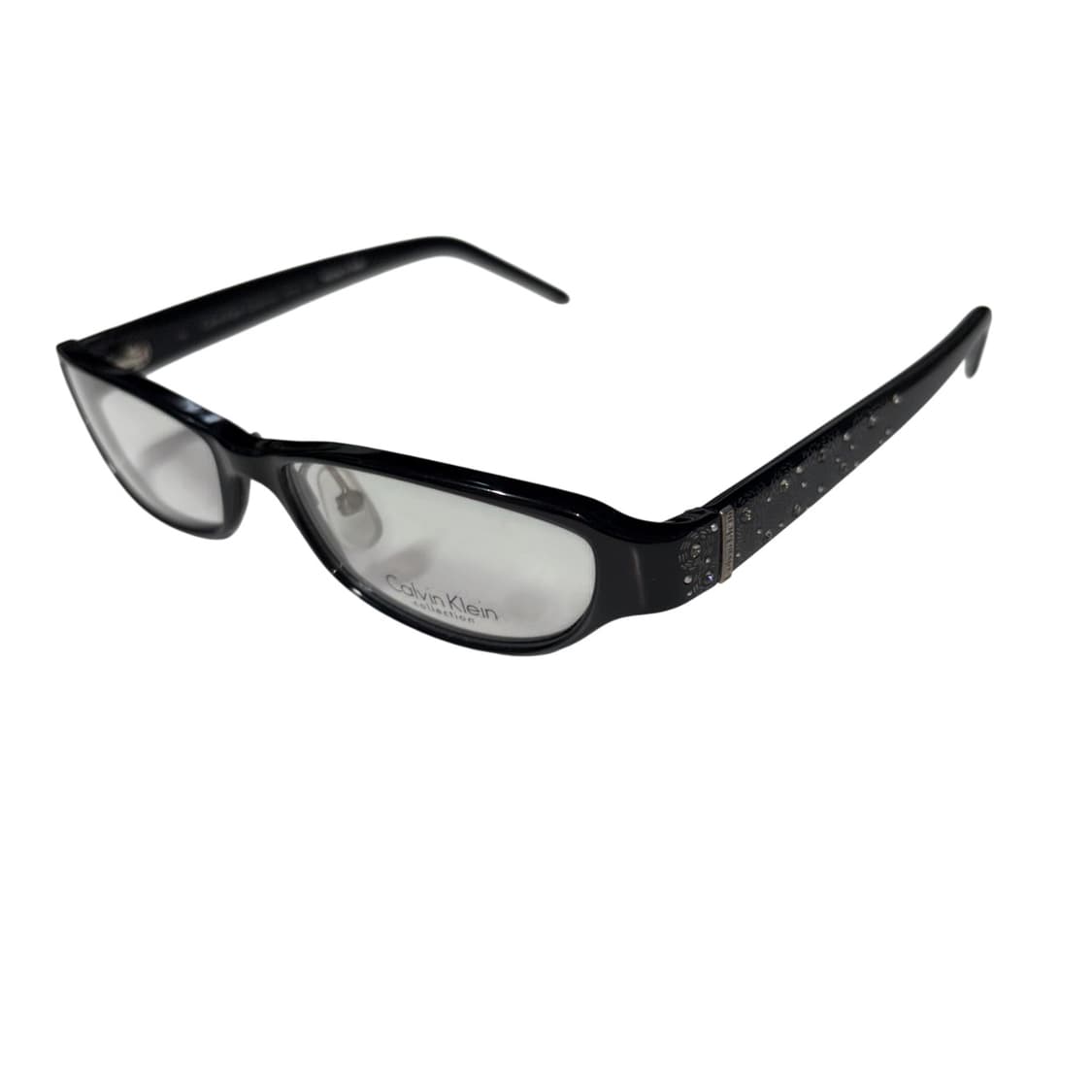 캘빈클라인 컬렉션 뿔테 큐빅 안경 made in italy 상품이미지1