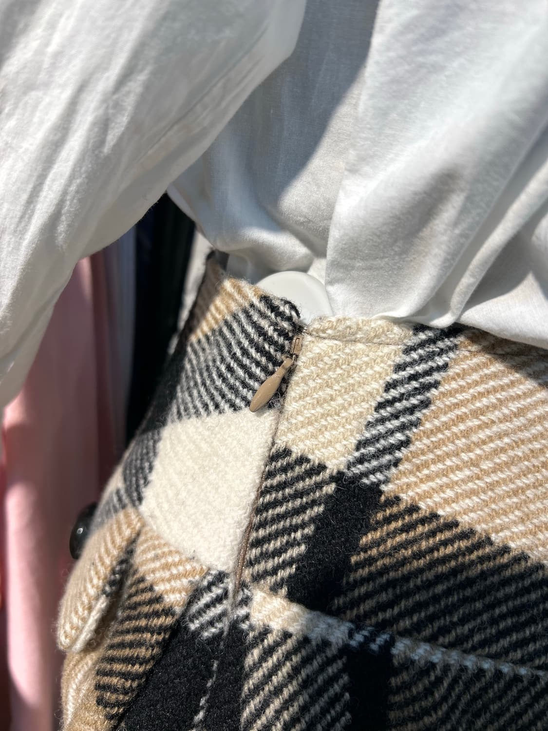 Burberry Nova check Wool Mini Skirt 상품이미지4