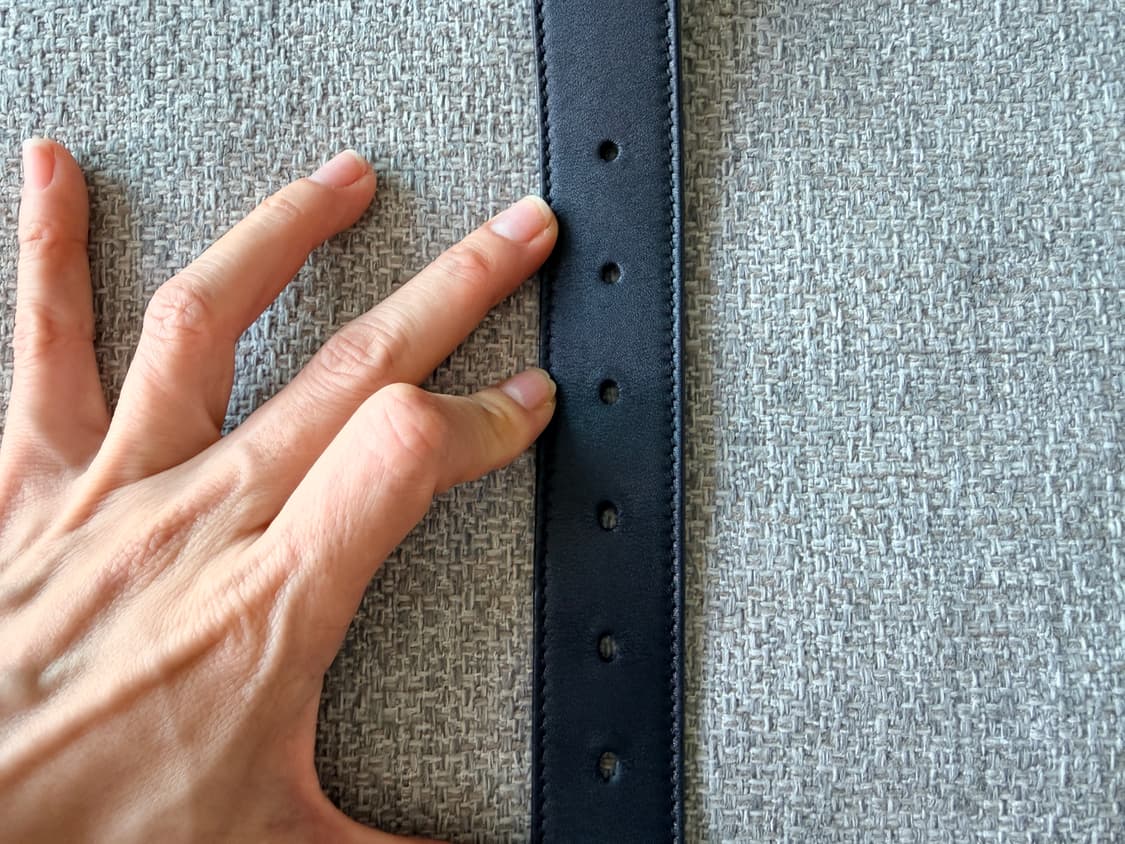 구찌 GG 마몽 블랙레더벨트 금장 414516 AP00T 상품이미지4