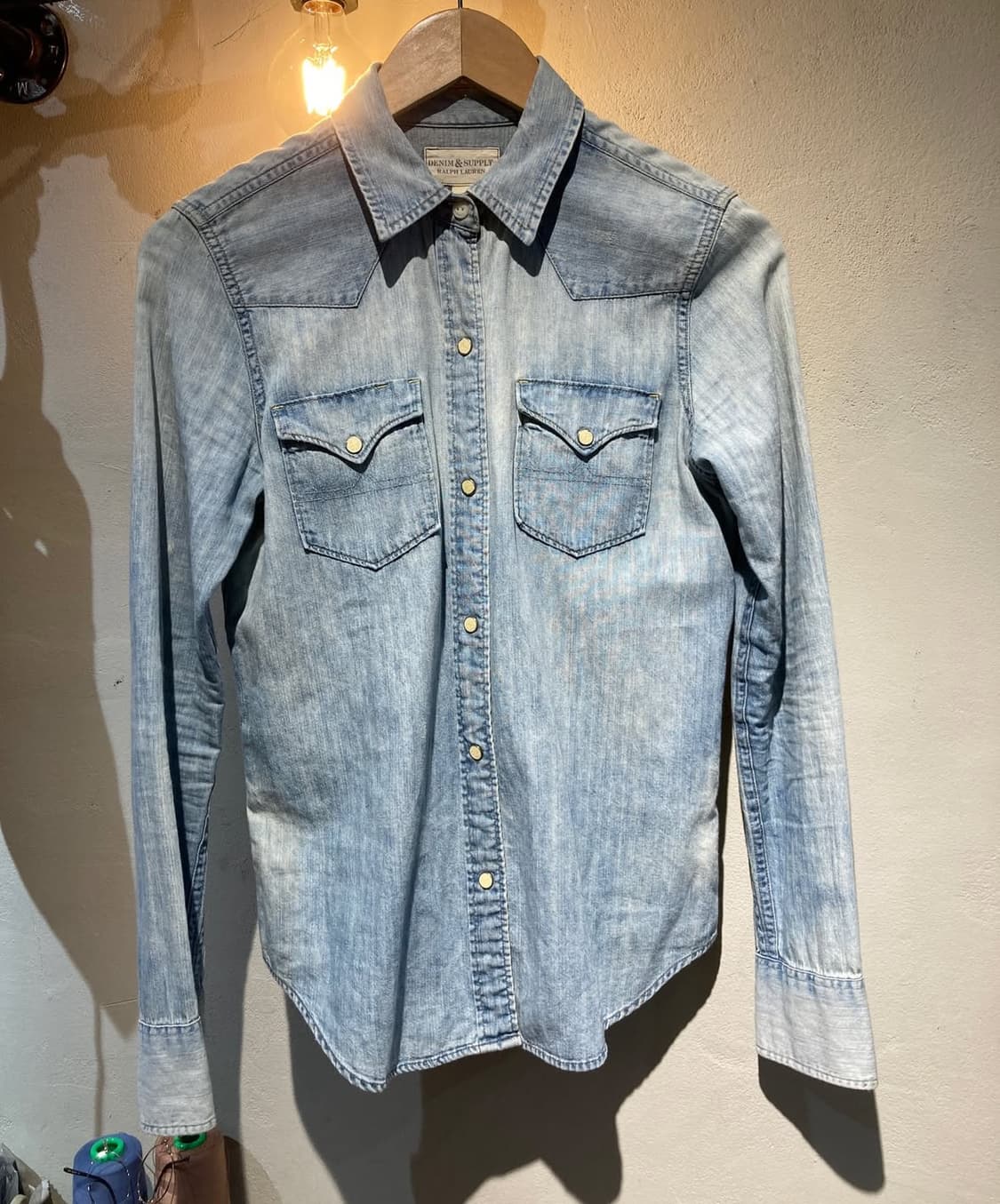 폴로 데님 앤 서플라이 연청 데님 셔츠 상품이미지3