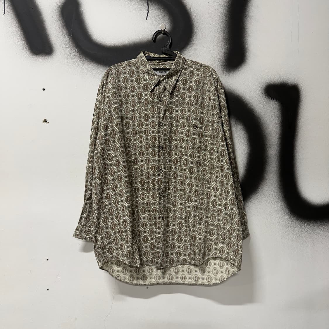 VTG 빈티지 빅사이즈 에스닉 풀 패턴 원포켓 셔츠 상품이미지1