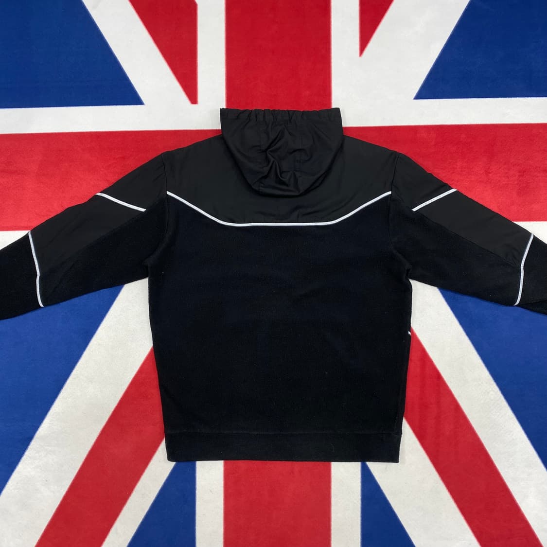 아디다스 나일론배색 플리스 후드티 L  상품이미지3