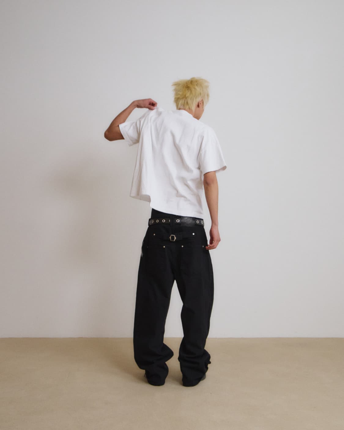 9999아카이브 Flow Slit 커브드팬츠 상품이미지2