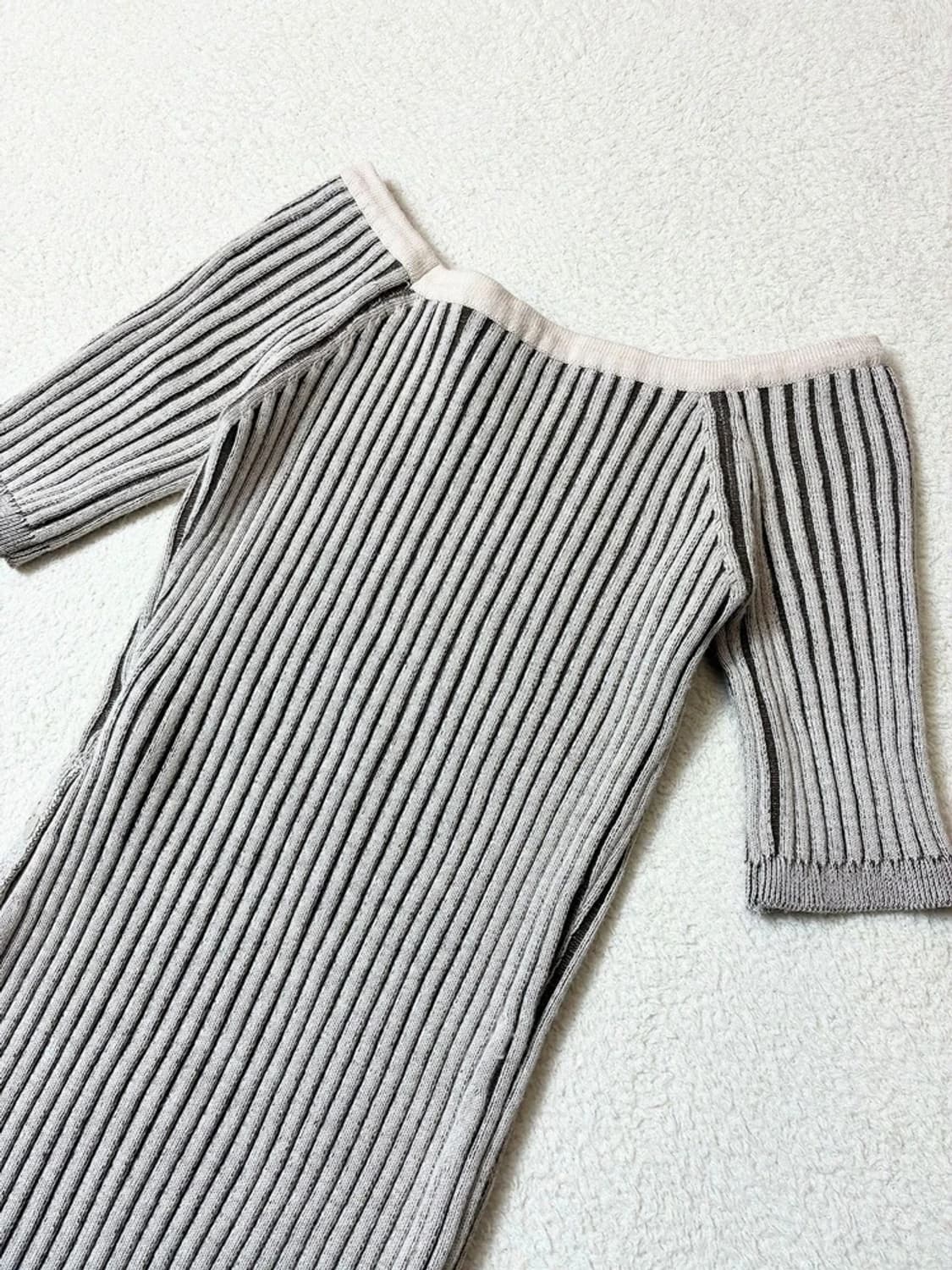 더오픈프로덕트 22ss 리브드 골지 원피스 PN6947 상품이미지7