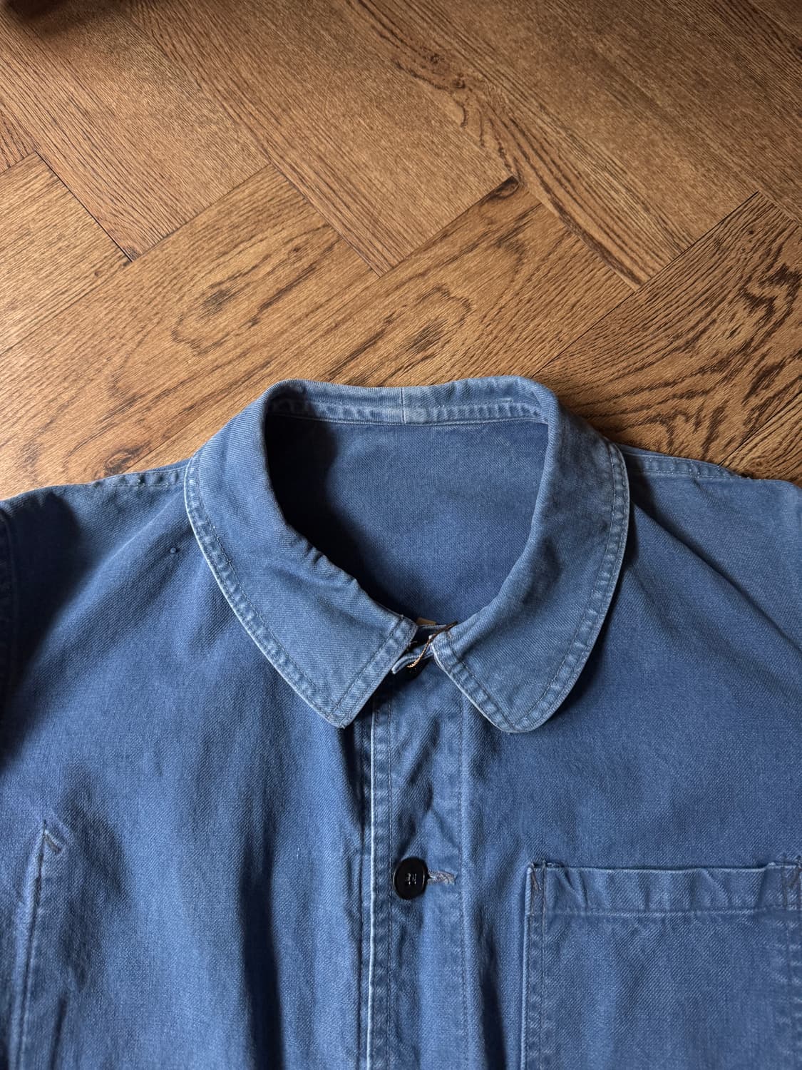 [M]6~70's 빈티지 페이딩 프렌치 워크자켓 상품이미지2