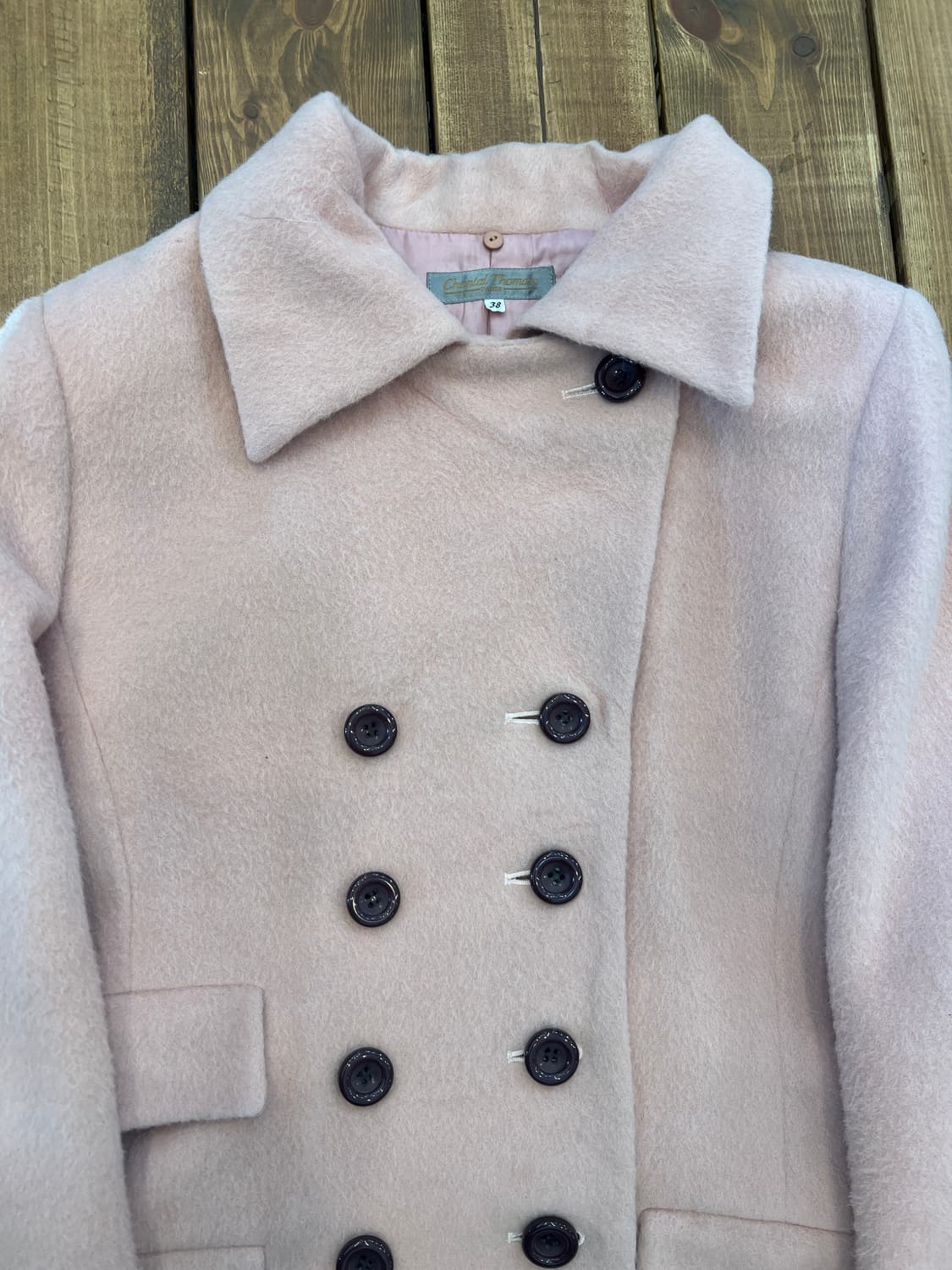 딸기우유 퍼 롱 코트 상품이미지7