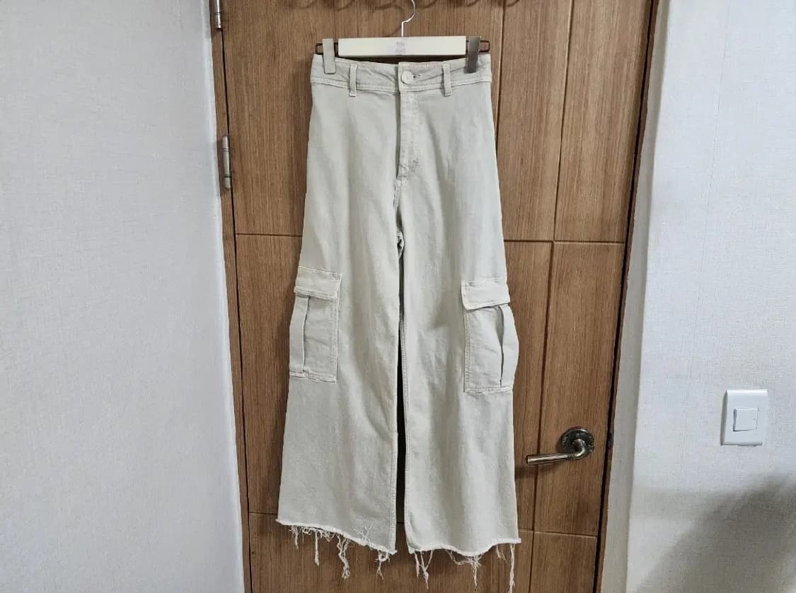 (26)여성 자라 카고 와이드 팬츠 상품이미지1