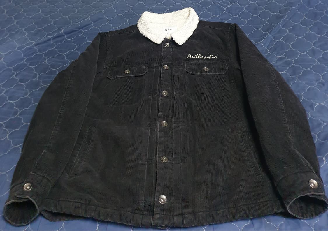 NIX 닉스 어센틱 코듀로이 쉐르파 트러커 자켓 블랙 (100) 상품이미지1