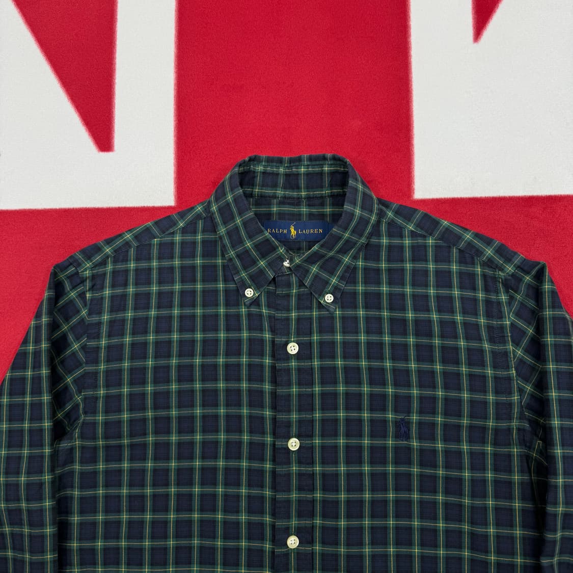 폴로 체크셔츠 S 실측 M  상품이미지3