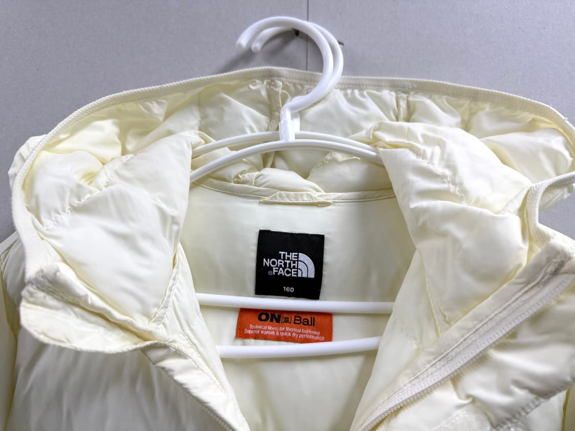 키즈  160 / 노스페이스 온볼 경량 패딩 아이보리 상품이미지5