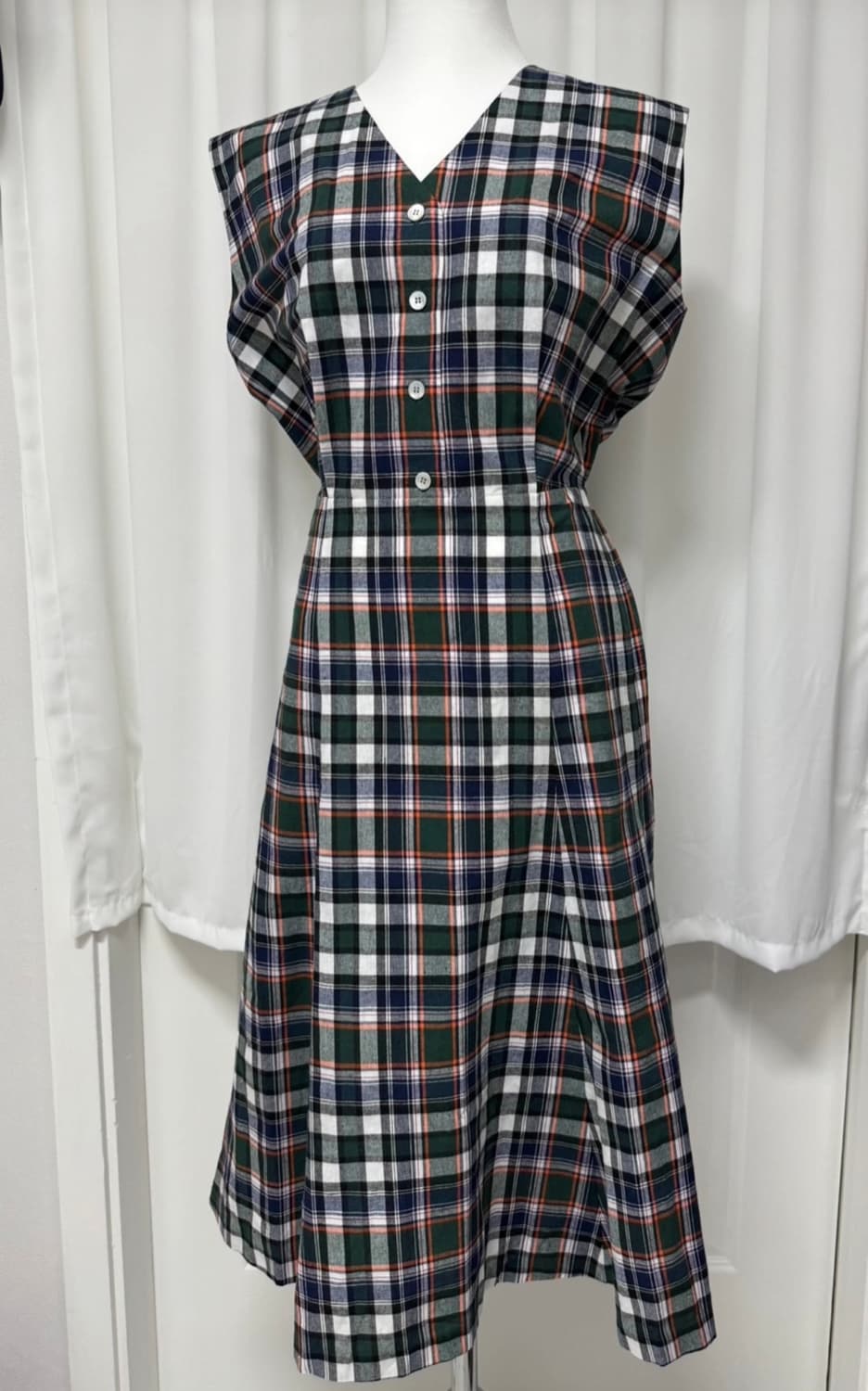 스튜디오 톰보이 체크 원피스 상품이미지2