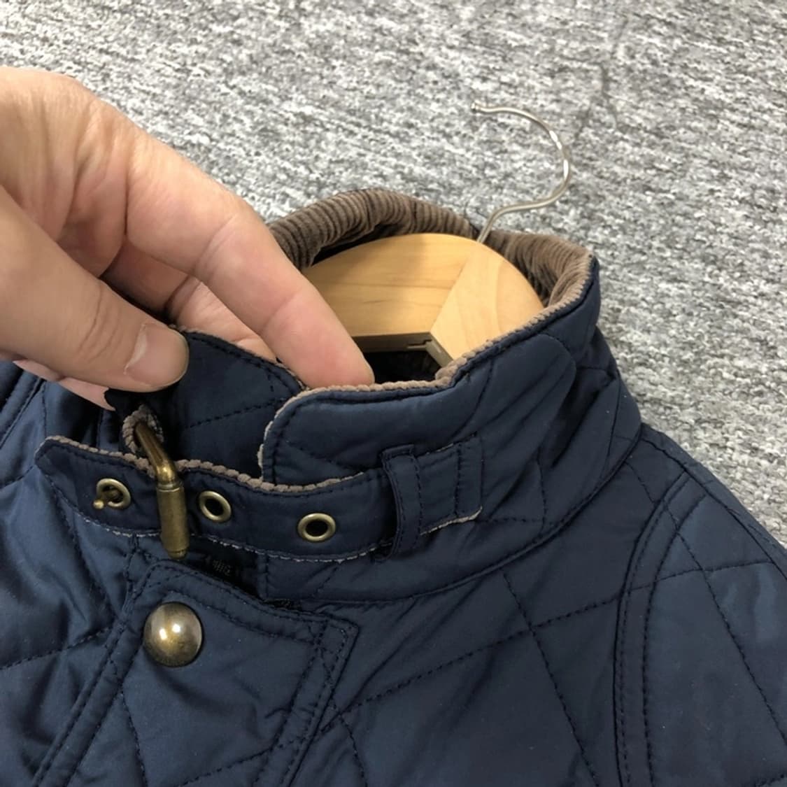 폴로 정품 코듀로이 퀼팅자켓 네이비 상품이미지6