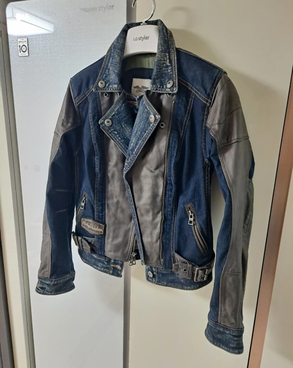 할리 데이비슨 HARLEY DAVIDSON 데님 레더자켓 상품이미지2