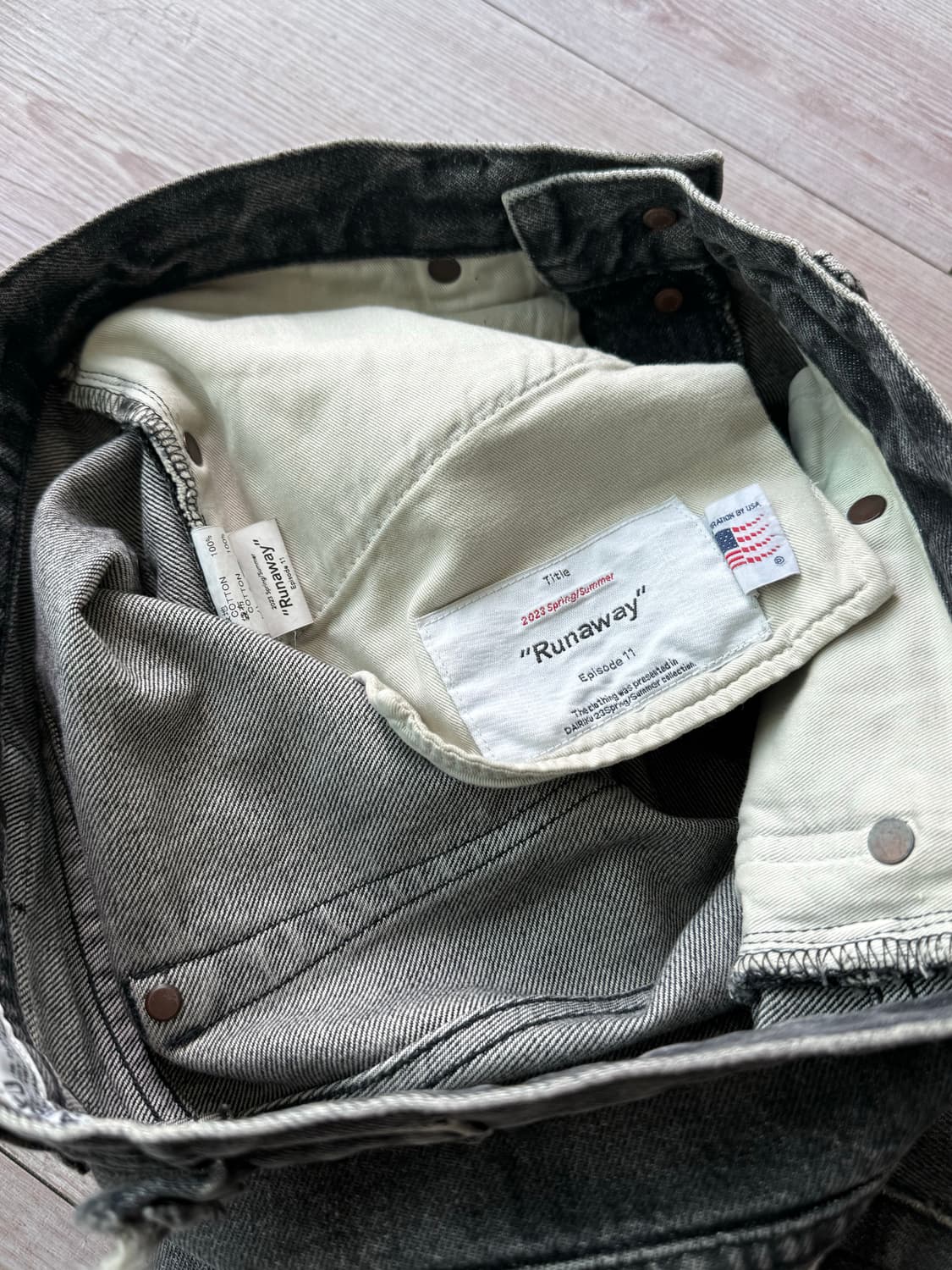 [31] dairiku flare jeans black ‘runaway’ 상품이미지6