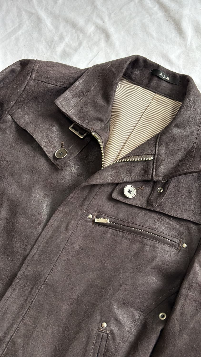 A.S.M Japan Suede Biker Jacket 상품이미지5