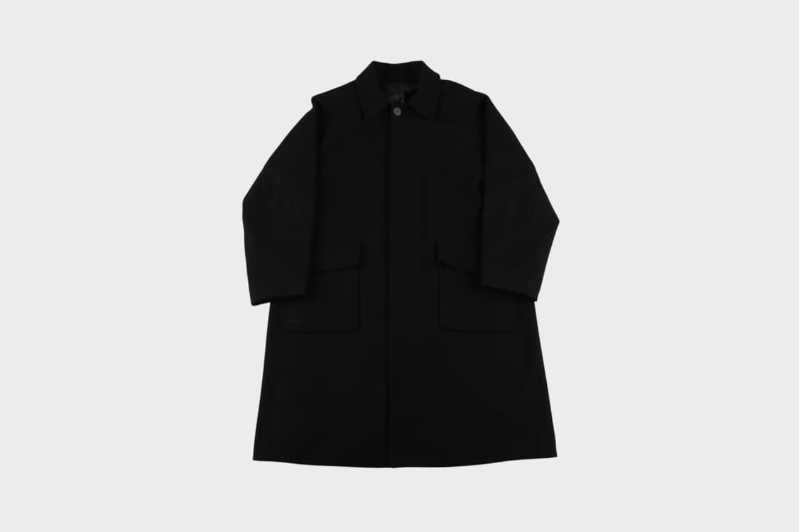 [L] 키뮤어 블랙 발마칸 코트 상품이미지1