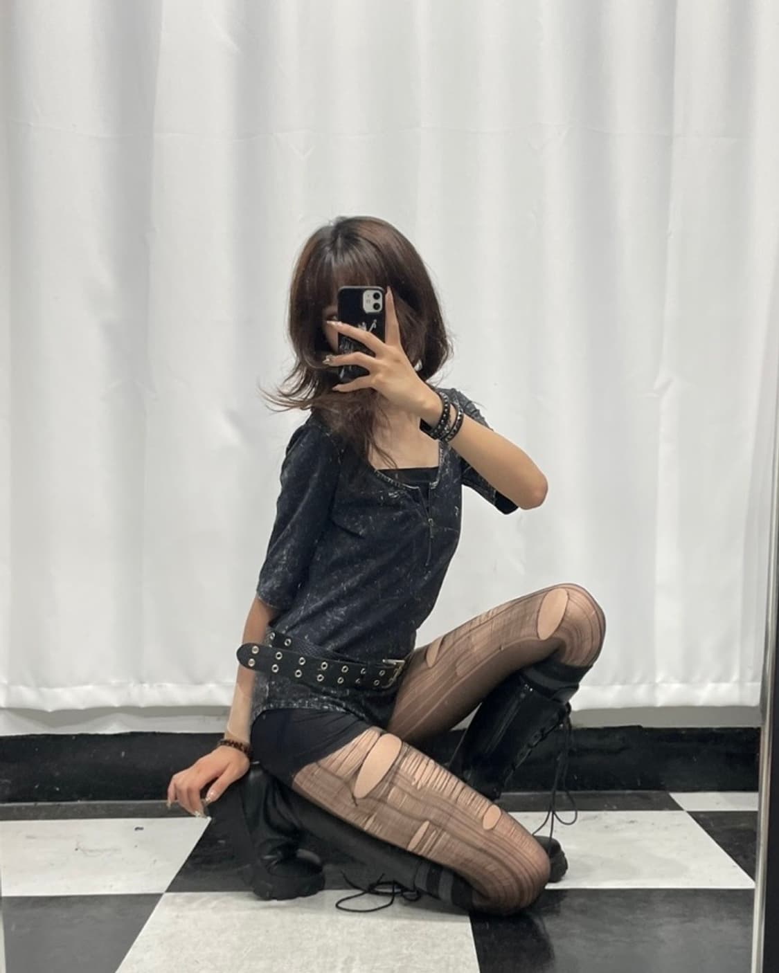 🎸그레이 숏 슬리브 바디슈트🎸 상품이미지1
