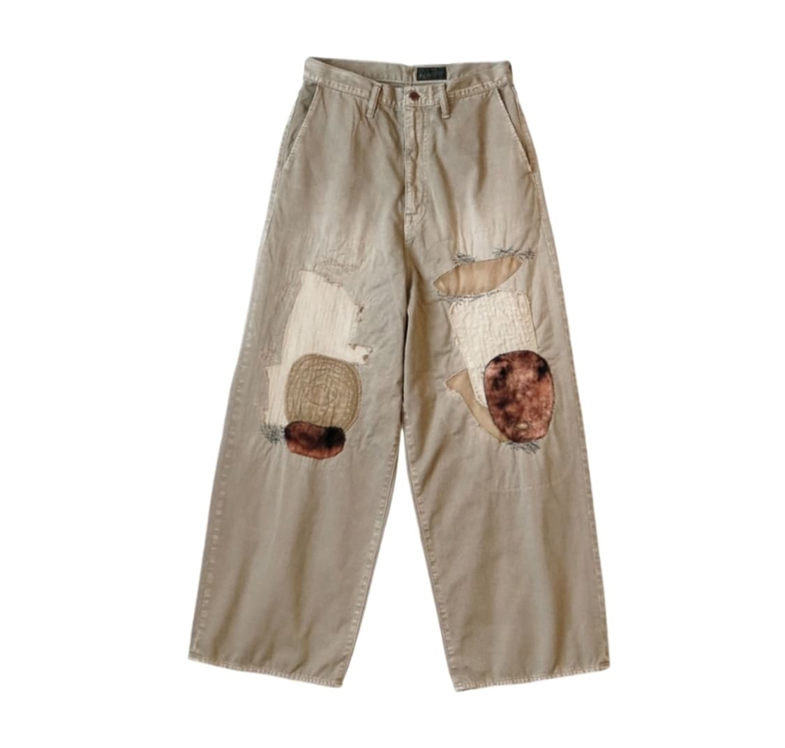 캐피탈 카츠라기 포트 배기 팬츠 베이지 상품이미지1
