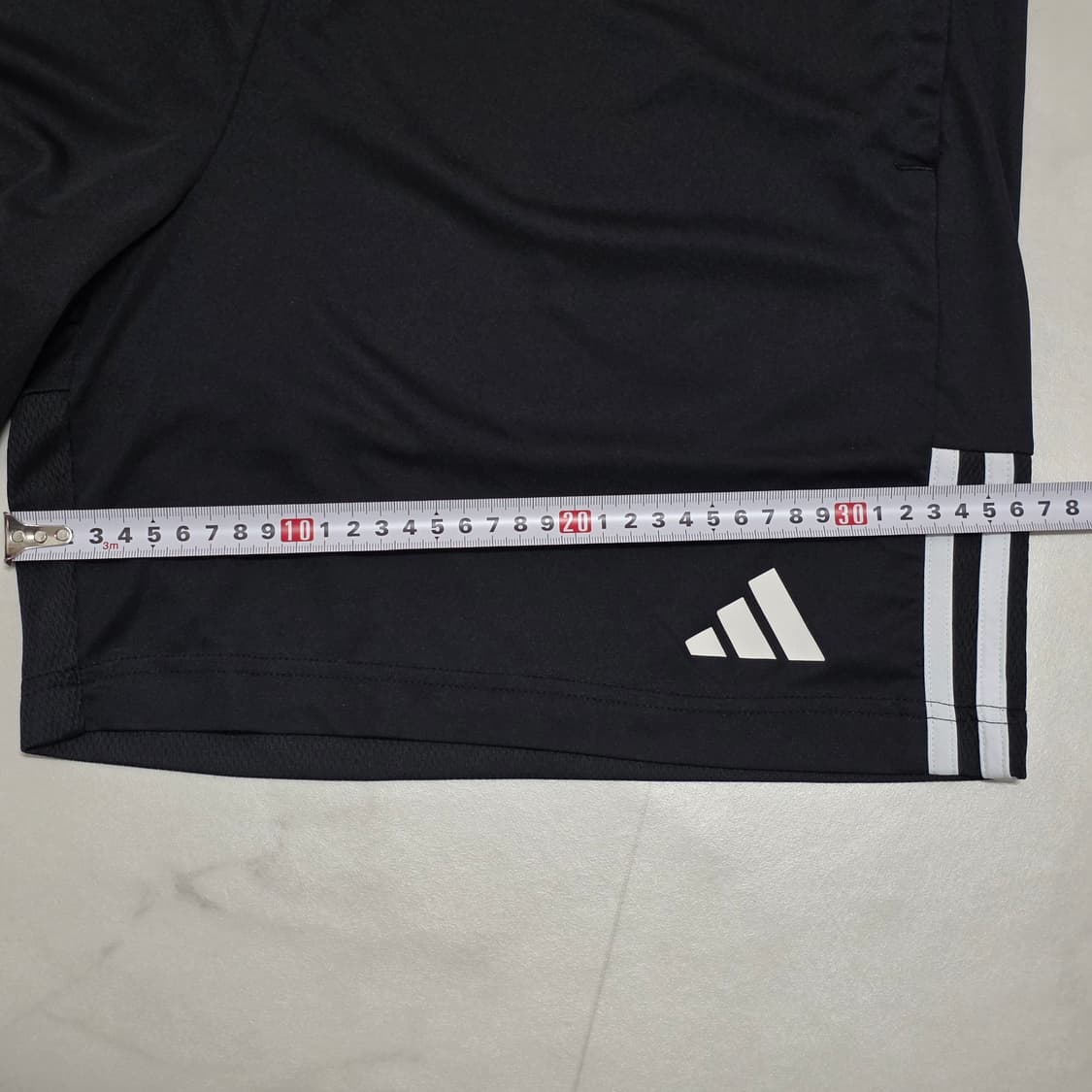 2XL 아디다스 에어로레디 기능성 반바지 블랙 검흰 상품이미지5