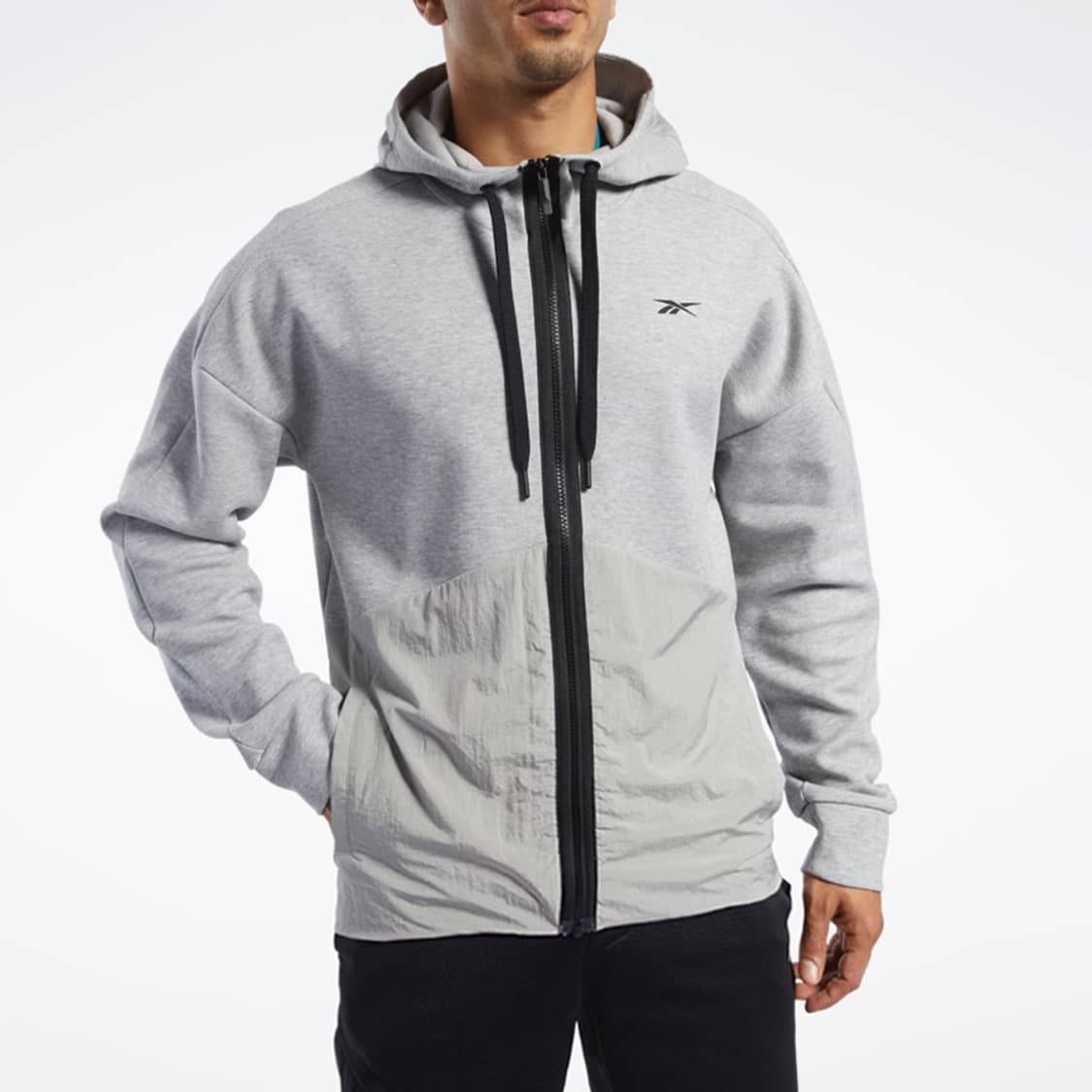 [S] Reebok 리복 그레이 후드집업 자켓 상품이미지3