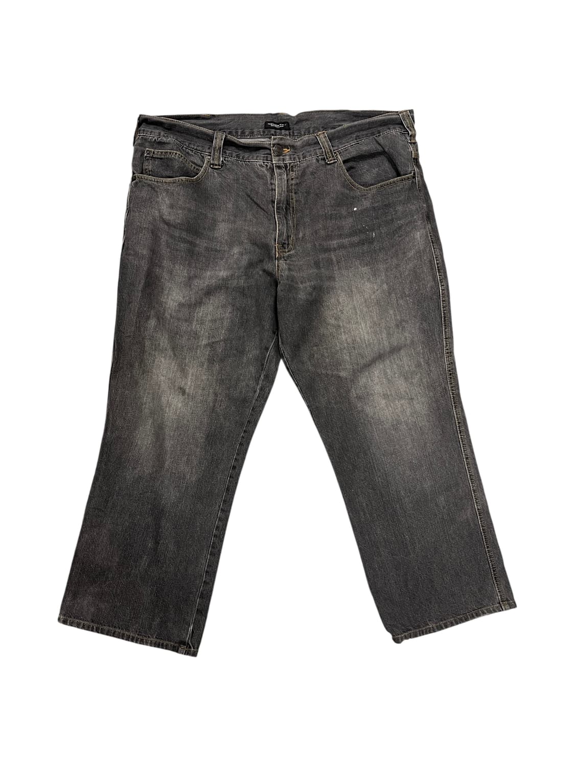 P063 ROVERTRY 워싱 블랙 데님 팬츠 상품이미지1