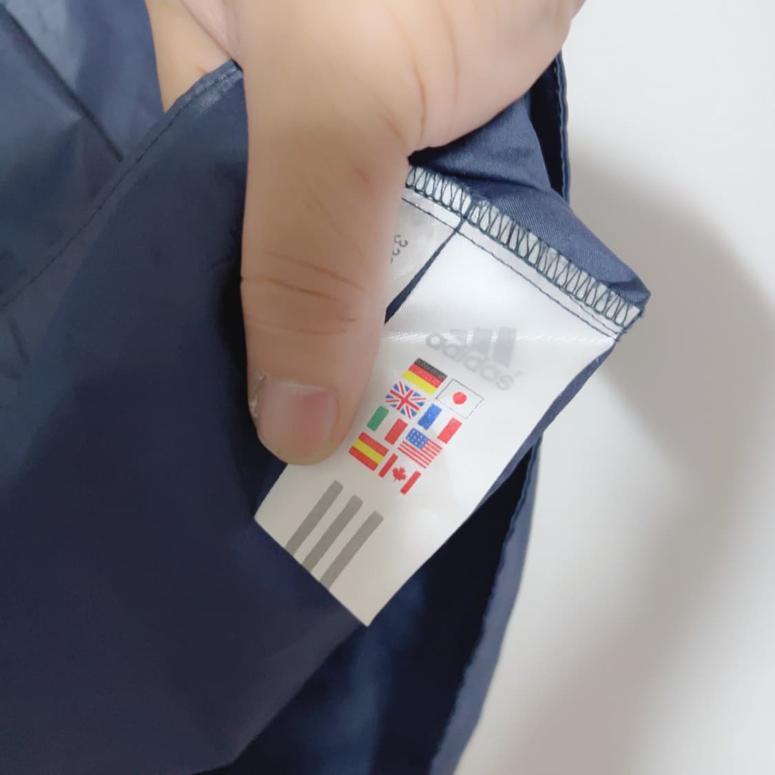 아디다스 올드스쿨 네이비 빅사이즈 후드 아노락 상품이미지5