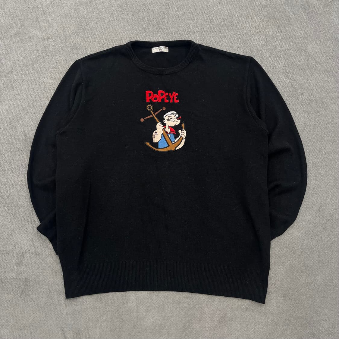 100 MU 스포츠 빈티지 뽀빠이 니트 상품이미지1