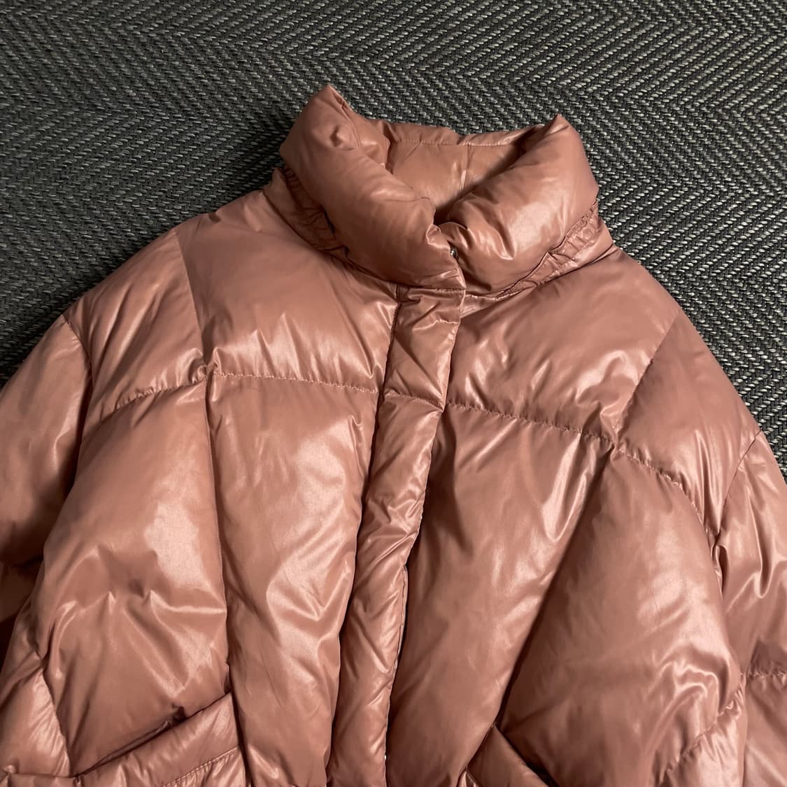 베네통 우먼스 글로시 덕 다운 패딩 점퍼o 4633 상품이미지4