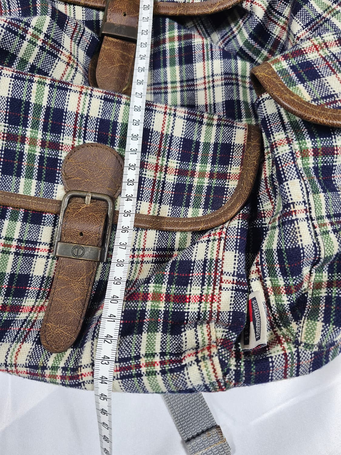 빈티지체크백팩 상품이미지5