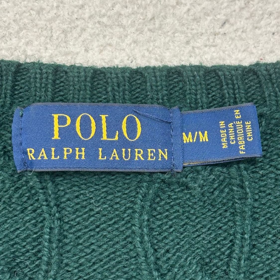 폴로랄프로렌 그린 코튼 케이블 니트 M 상품이미지5