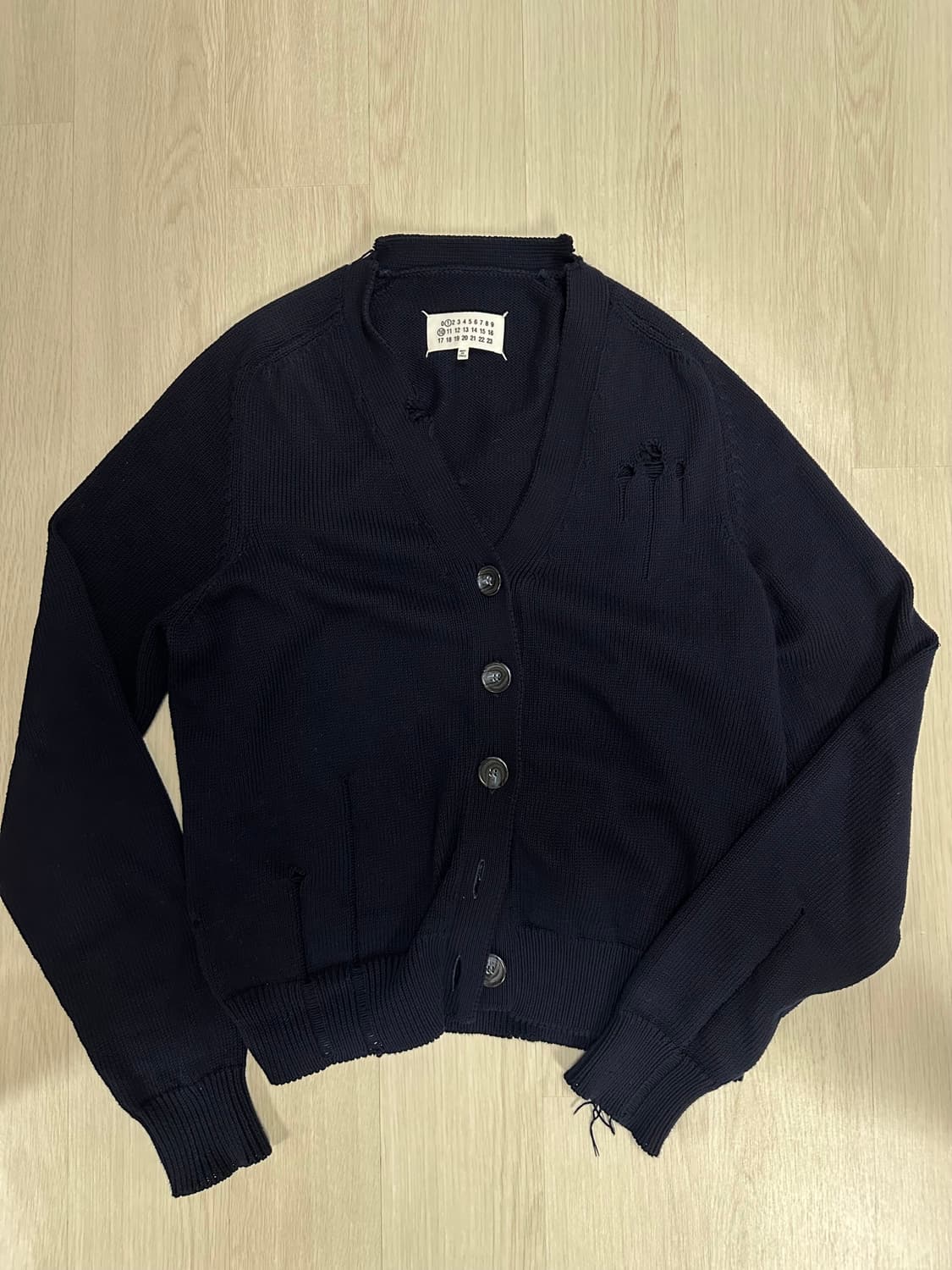 마르지엘라 디스트레스드 코튼 가디건 상품이미지2