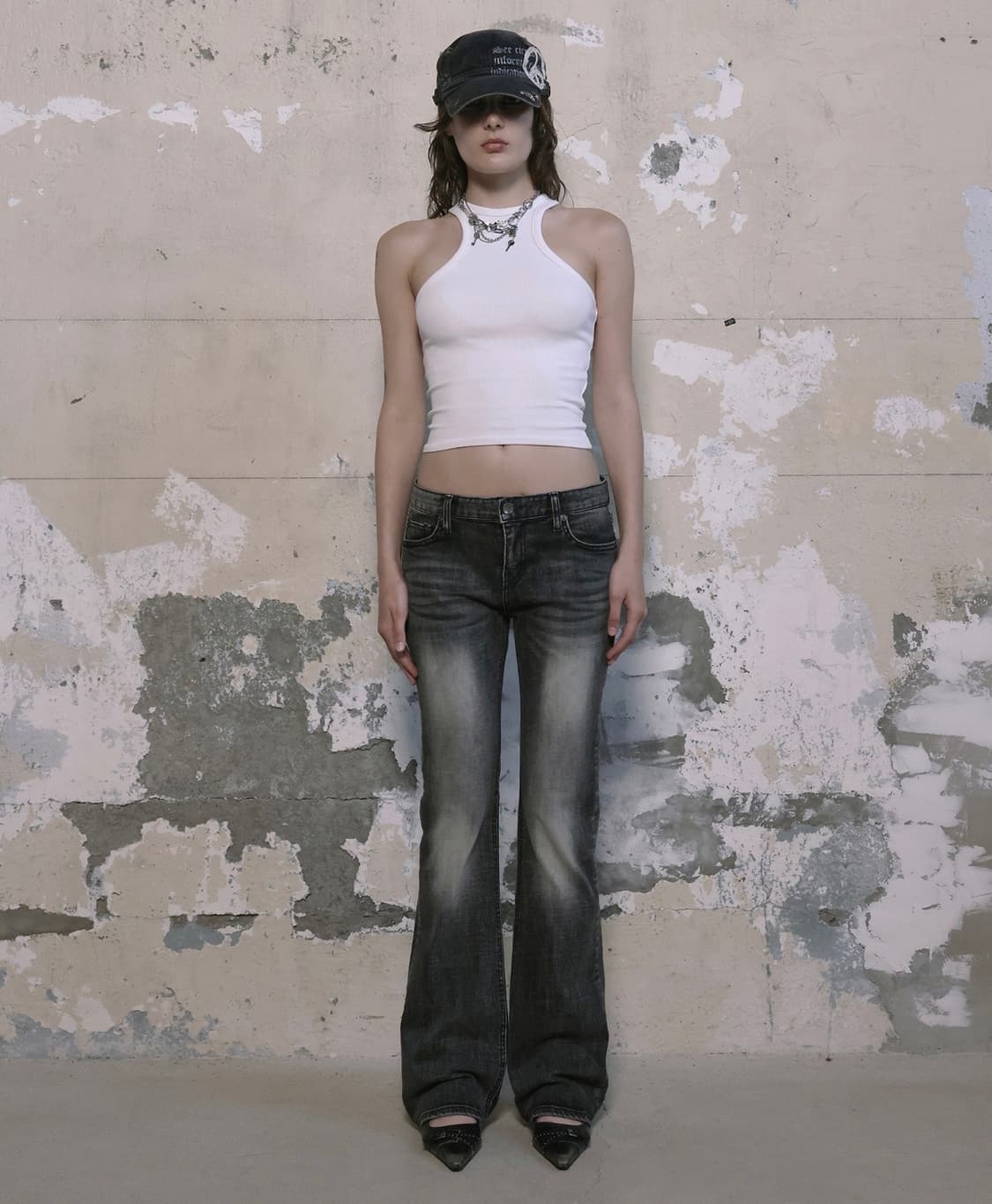 보헤미안서울 부츠컷 데님 팬츠  상품이미지2