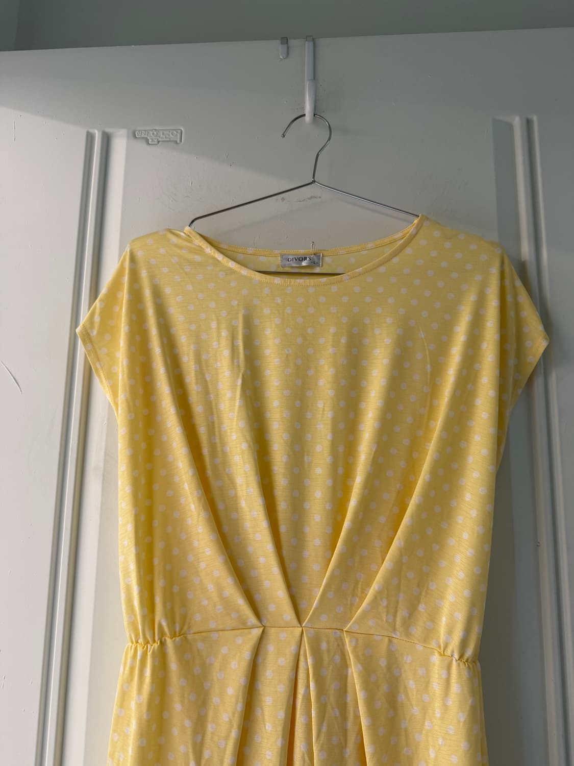 일본빈티지 엘로우 도트 원피스 상품이미지4