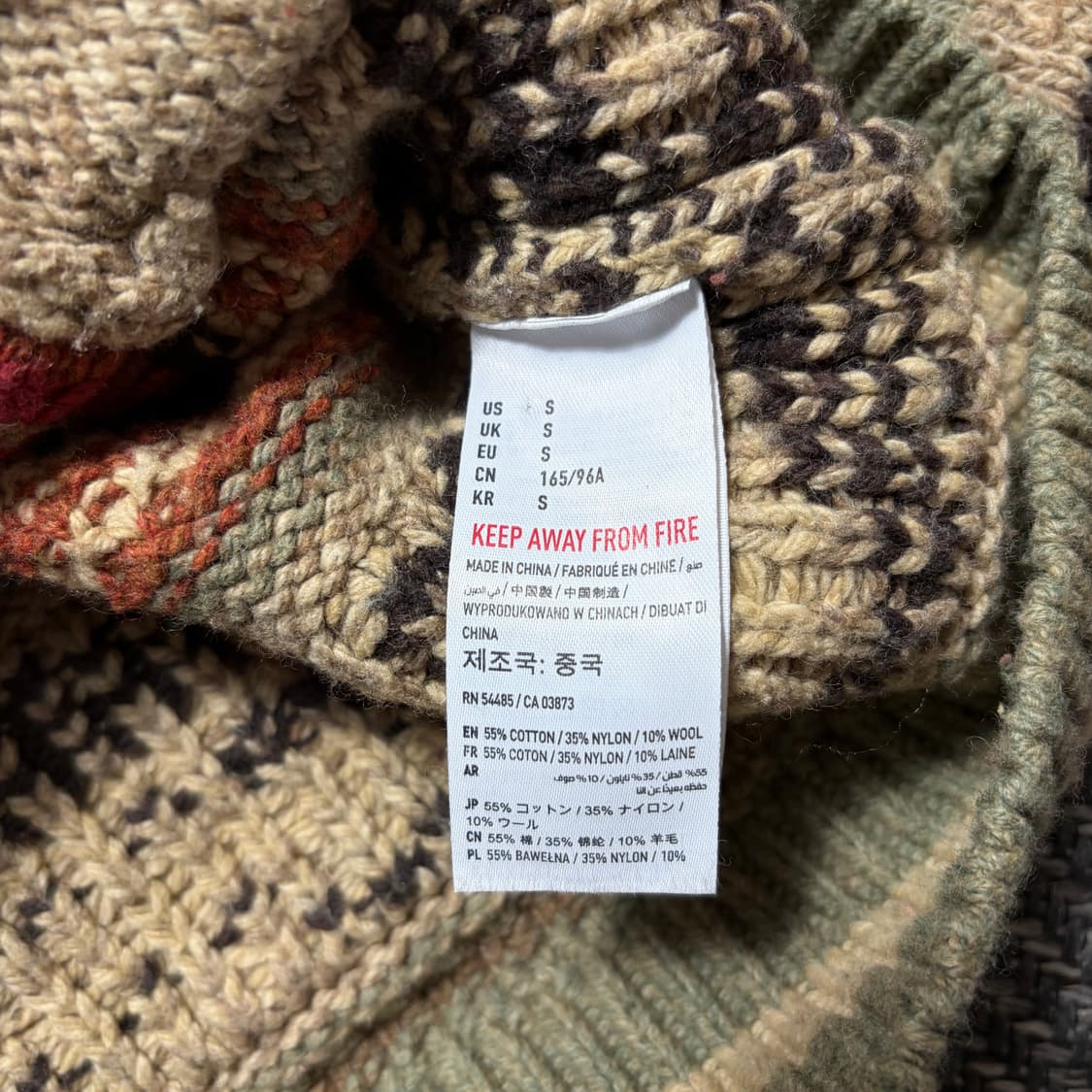 아메리칸 이글 아웃피터스 스트라이프 숄카라 니트 가디건(S) 상품이미지7