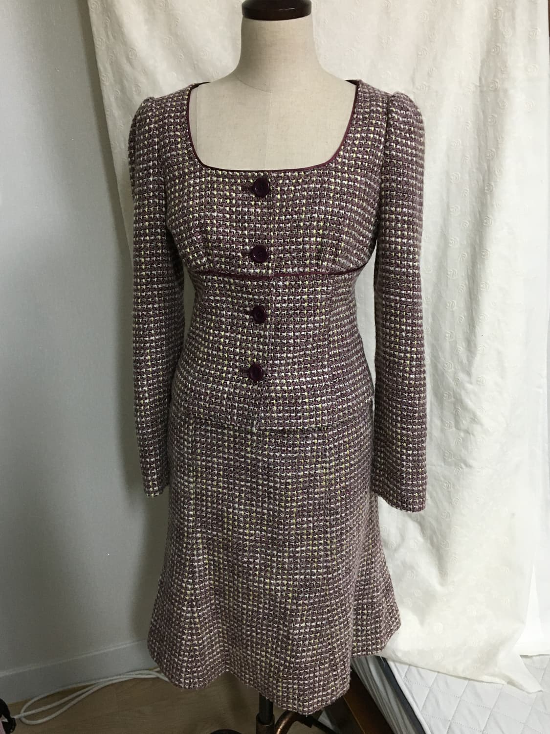 트위드 셋업 상품이미지1