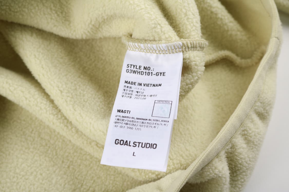 [L] 골스튜디오 플리스 후드티 상품이미지4