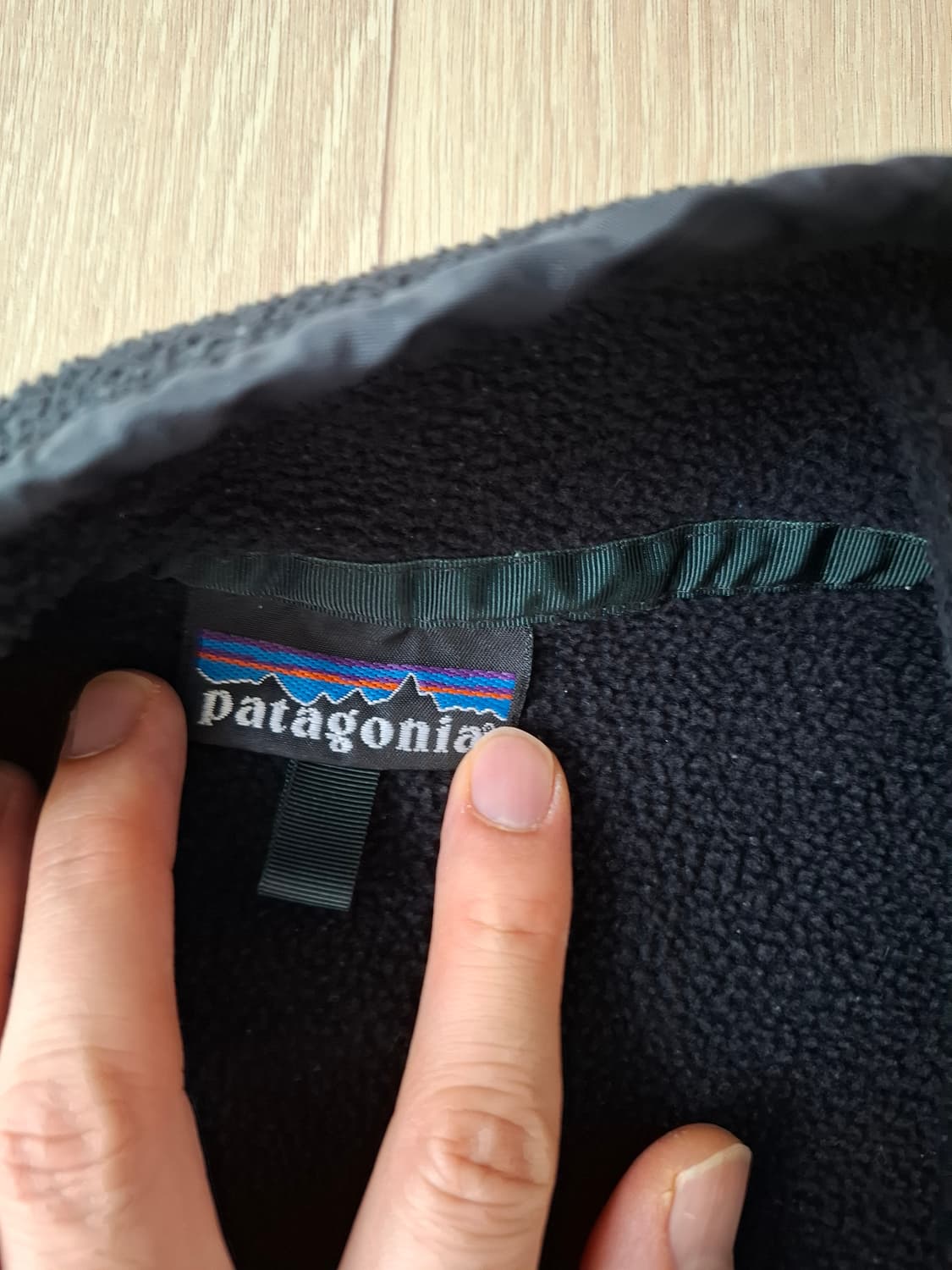 XL 파타고니아 90s 신칠라 블랙 플리스 풀오버 상품이미지3