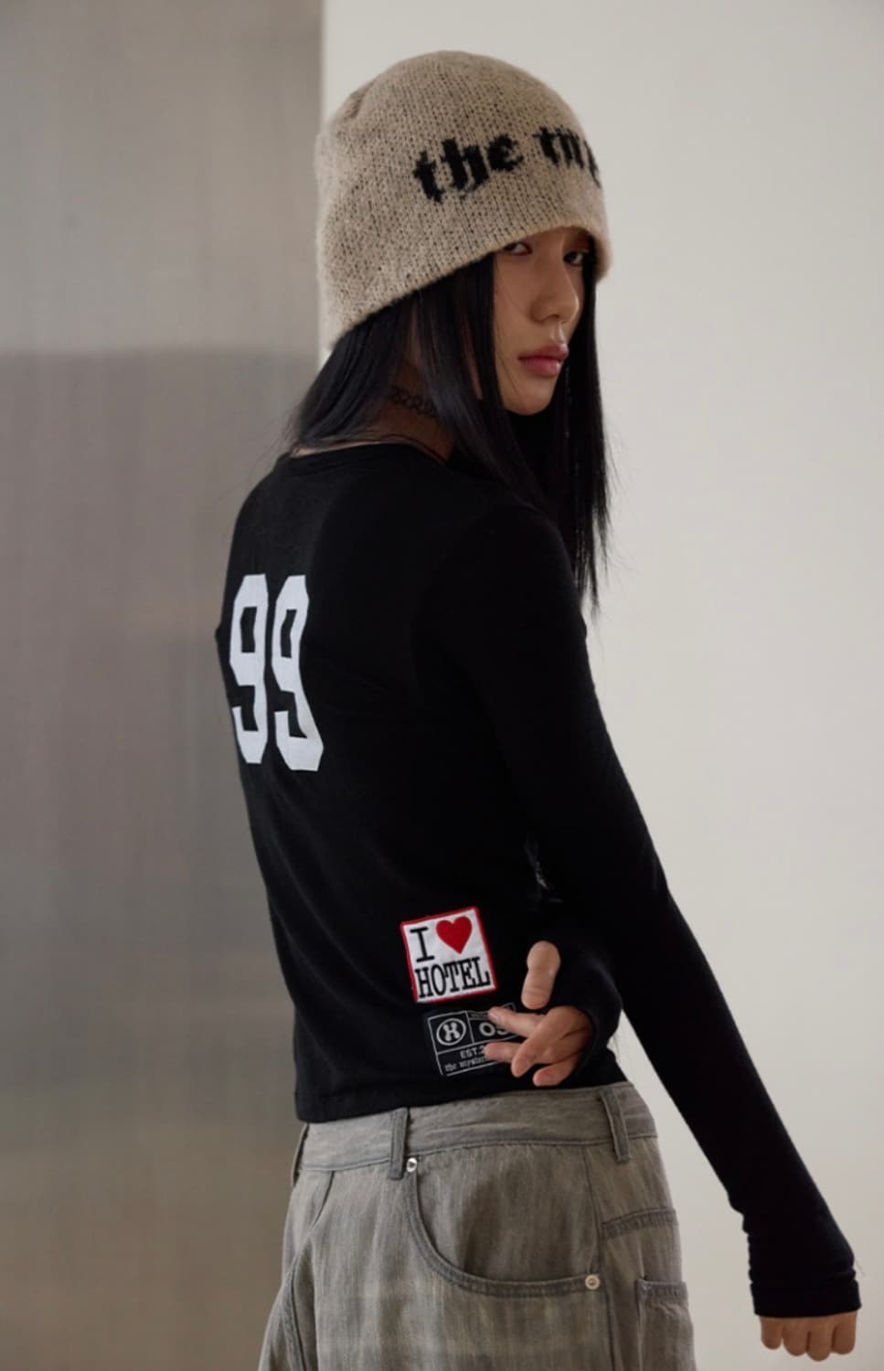 99 WOOL BUTTON CD BLACK  상품이미지2