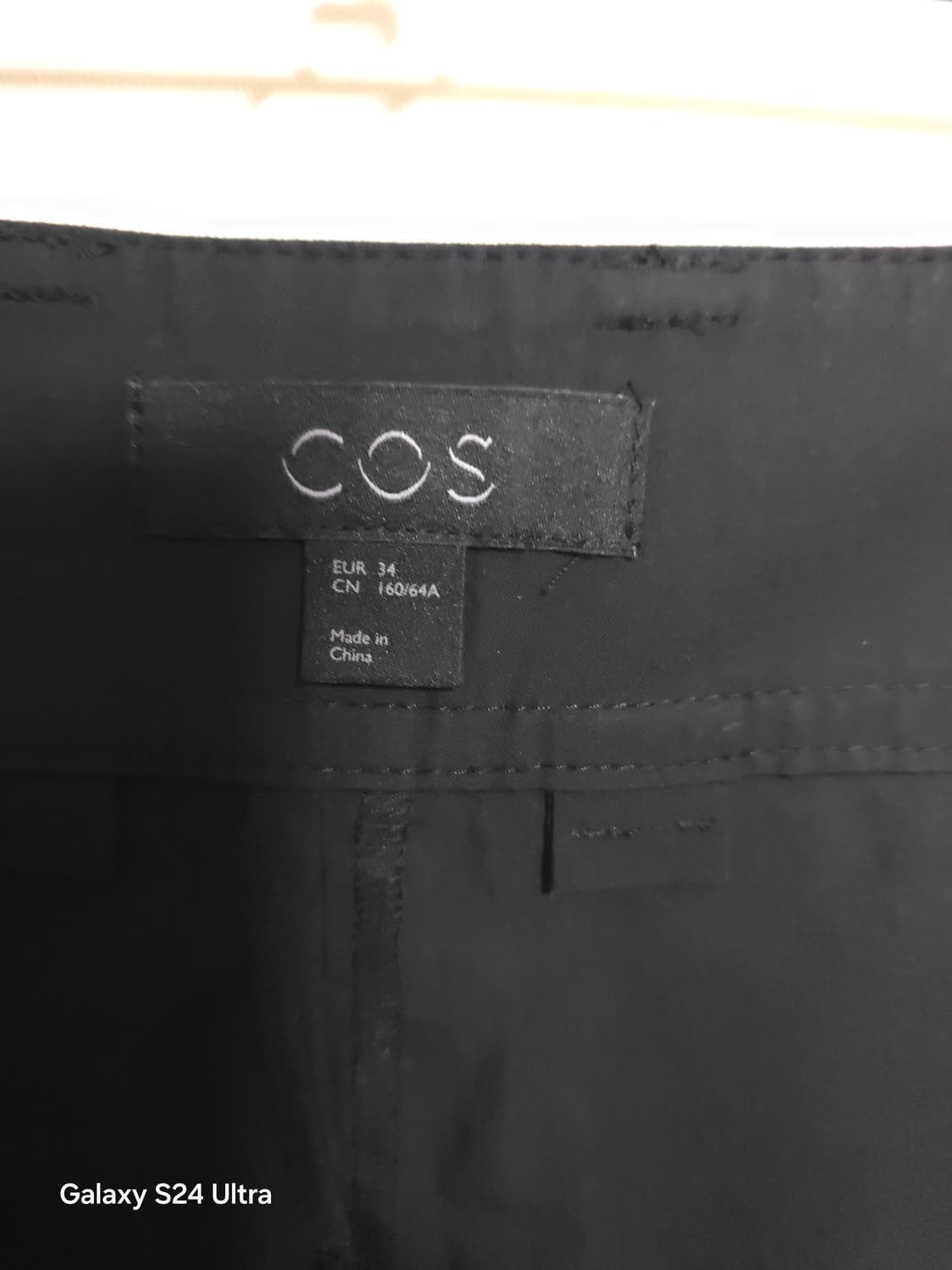 Cos 코스 블랙 면 와이드 팬츠 Eur 34 ✨️정품✨️
 상품이미지6