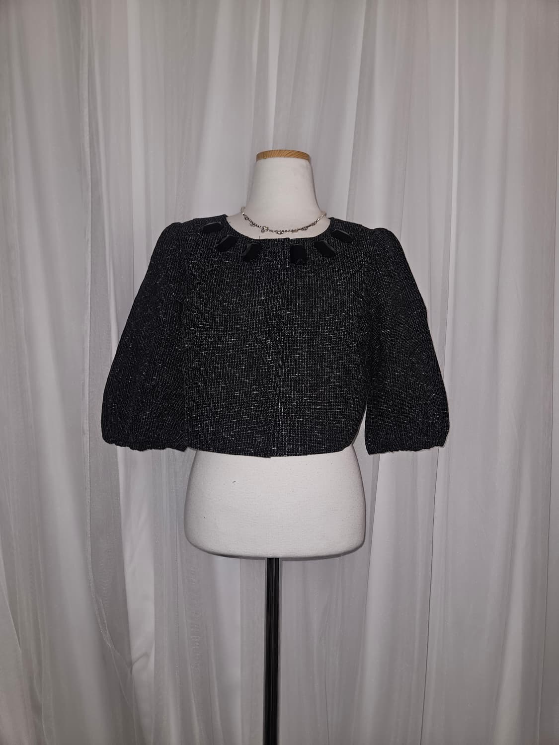 peyton place 공겜여주 블랙스톤 히메 퍼프 블레이저 상품이미지1