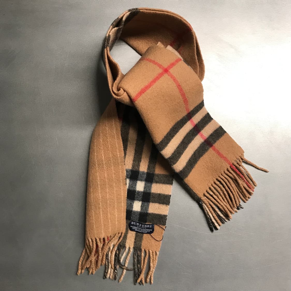 버버리 정품 울/캐시미어 머플러 베이지 상품이미지4