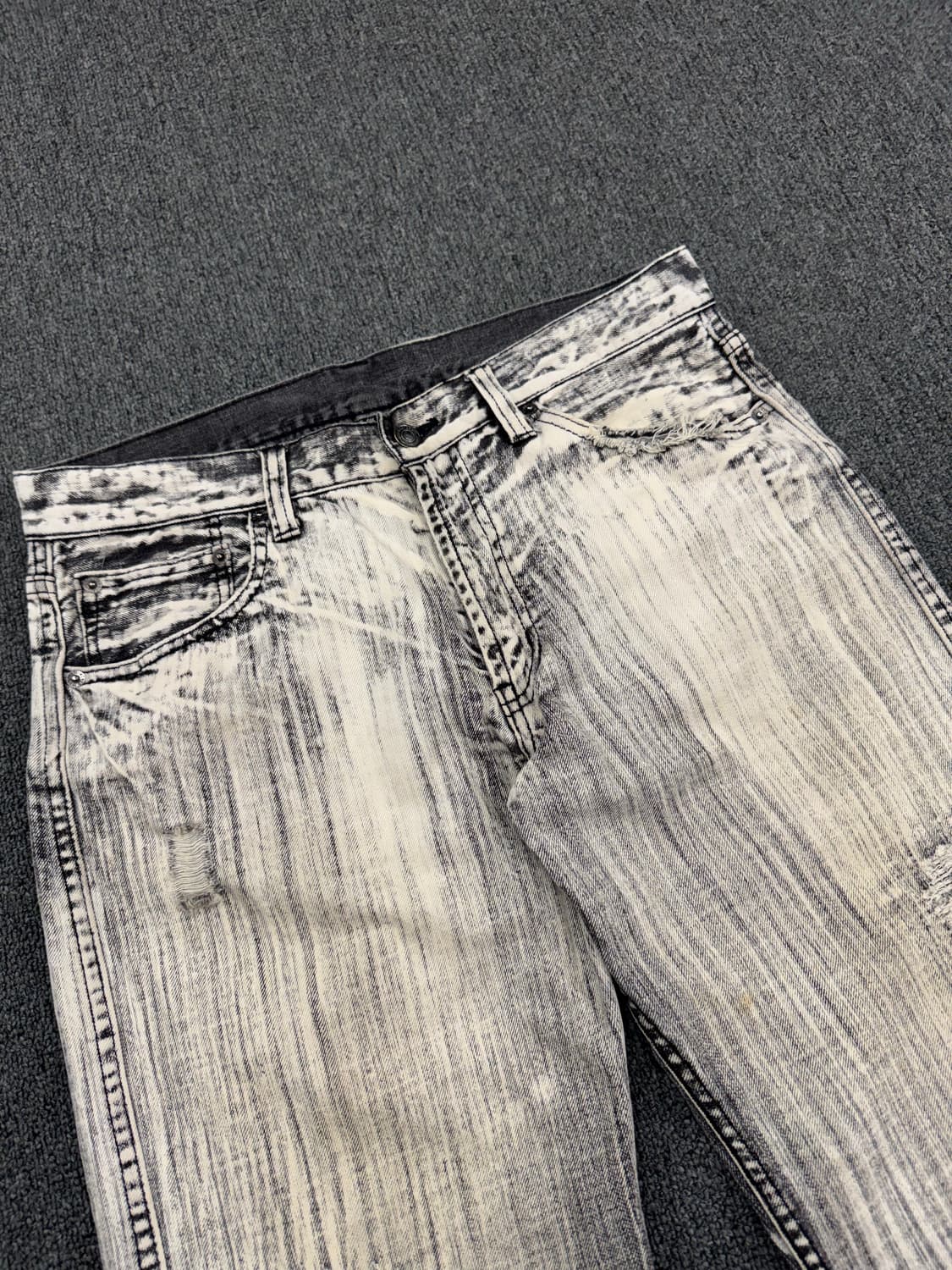 OS)Japanese vintage 워싱 데미지 데님팬츠 상품이미지2