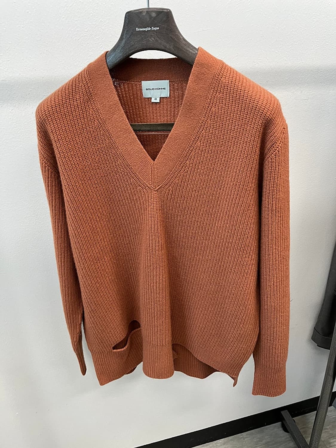 100) 솔리드옴므 오버 니트  상품이미지4