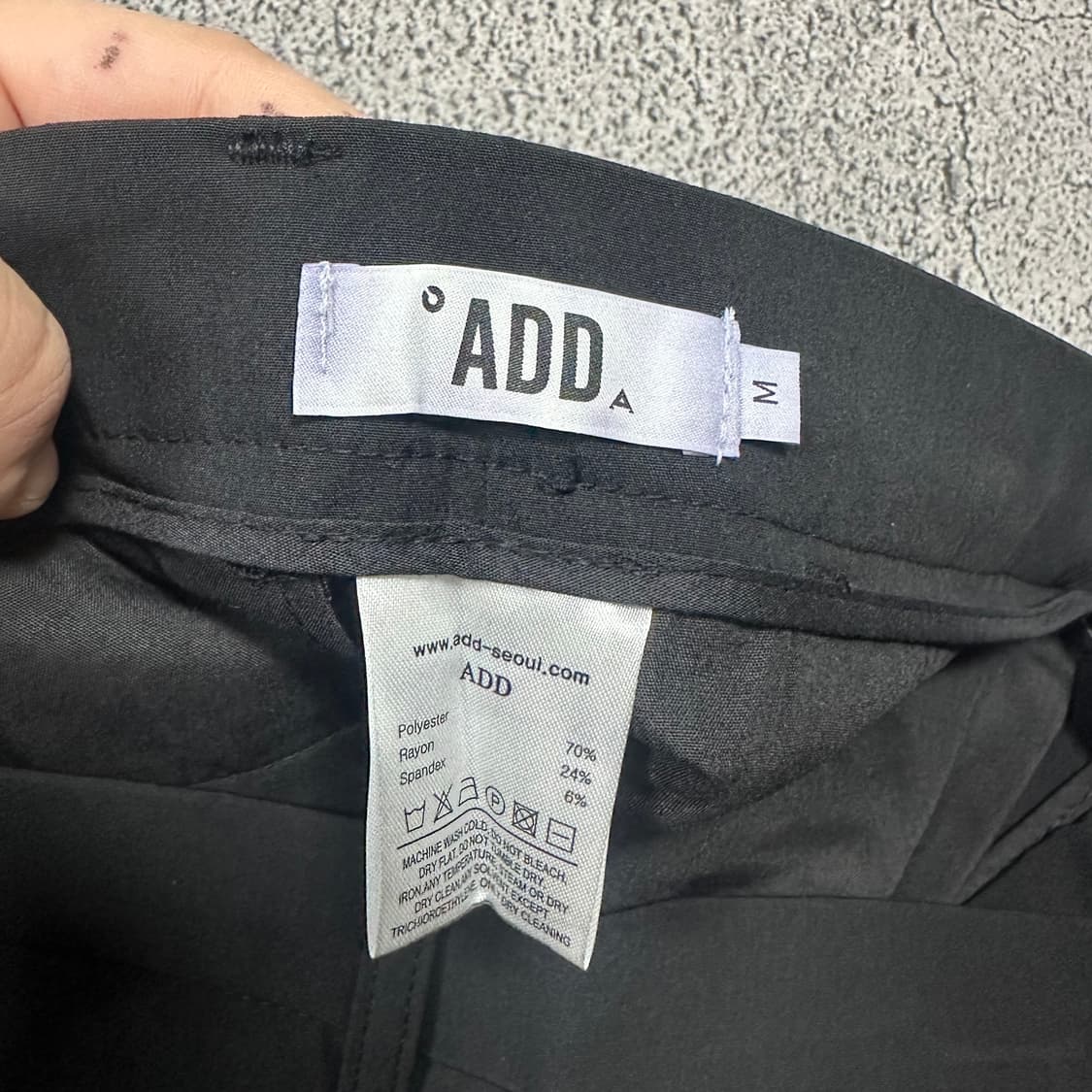 ✨ (바배) ADD 에드 블랙 와이드 슬랙스  상품이미지3