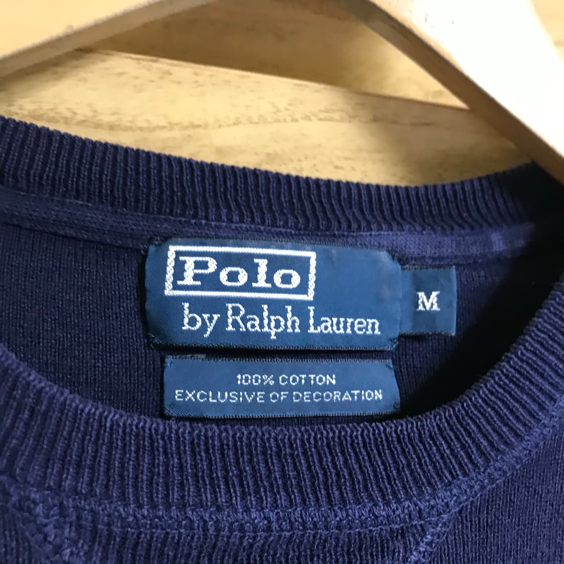 폴로 면코튼 네이비 맨투맨 상품이미지3
