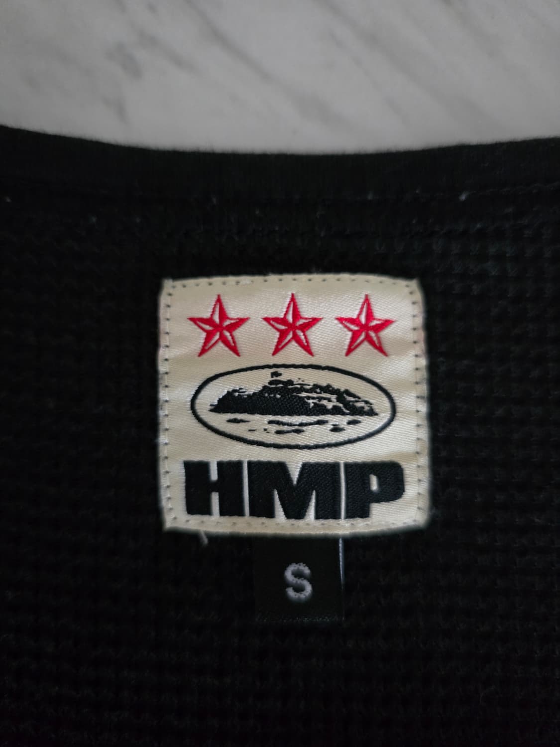 Corteiz bolo tank black S 코르테이즈 와플 슬리브리스 상품이미지6