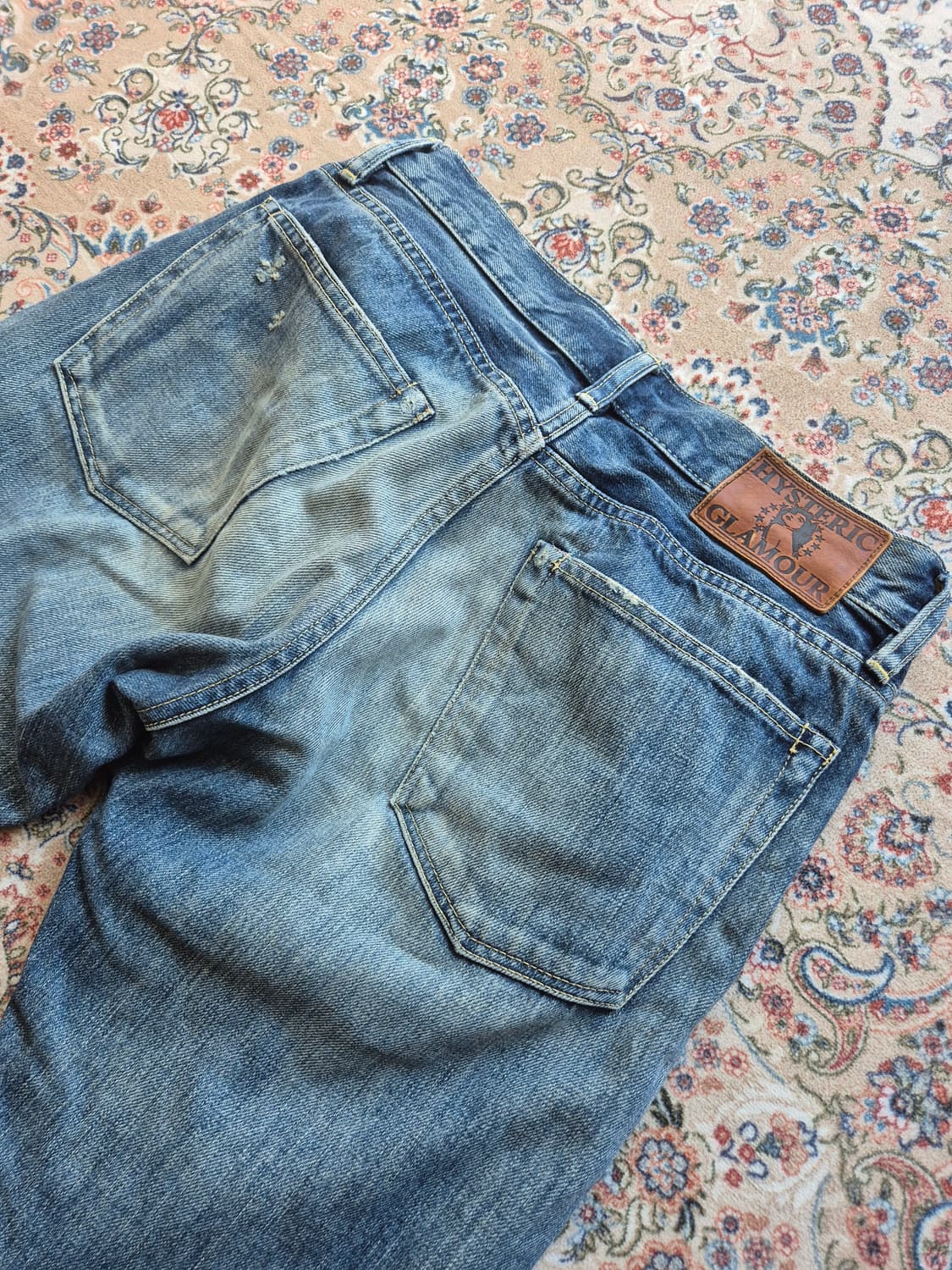 히스테릭 글래머 셀비지 워싱 데님. 상품이미지3