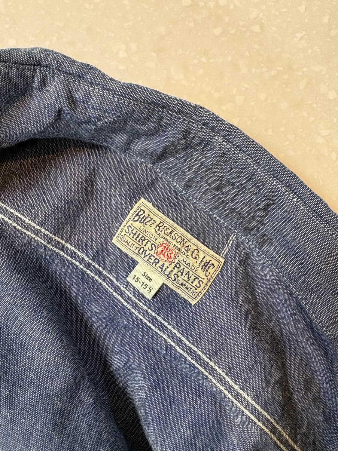 버즈릭슨 샴브레이 워크 셔츠 BR25996 : M (새상품) 상품이미지3