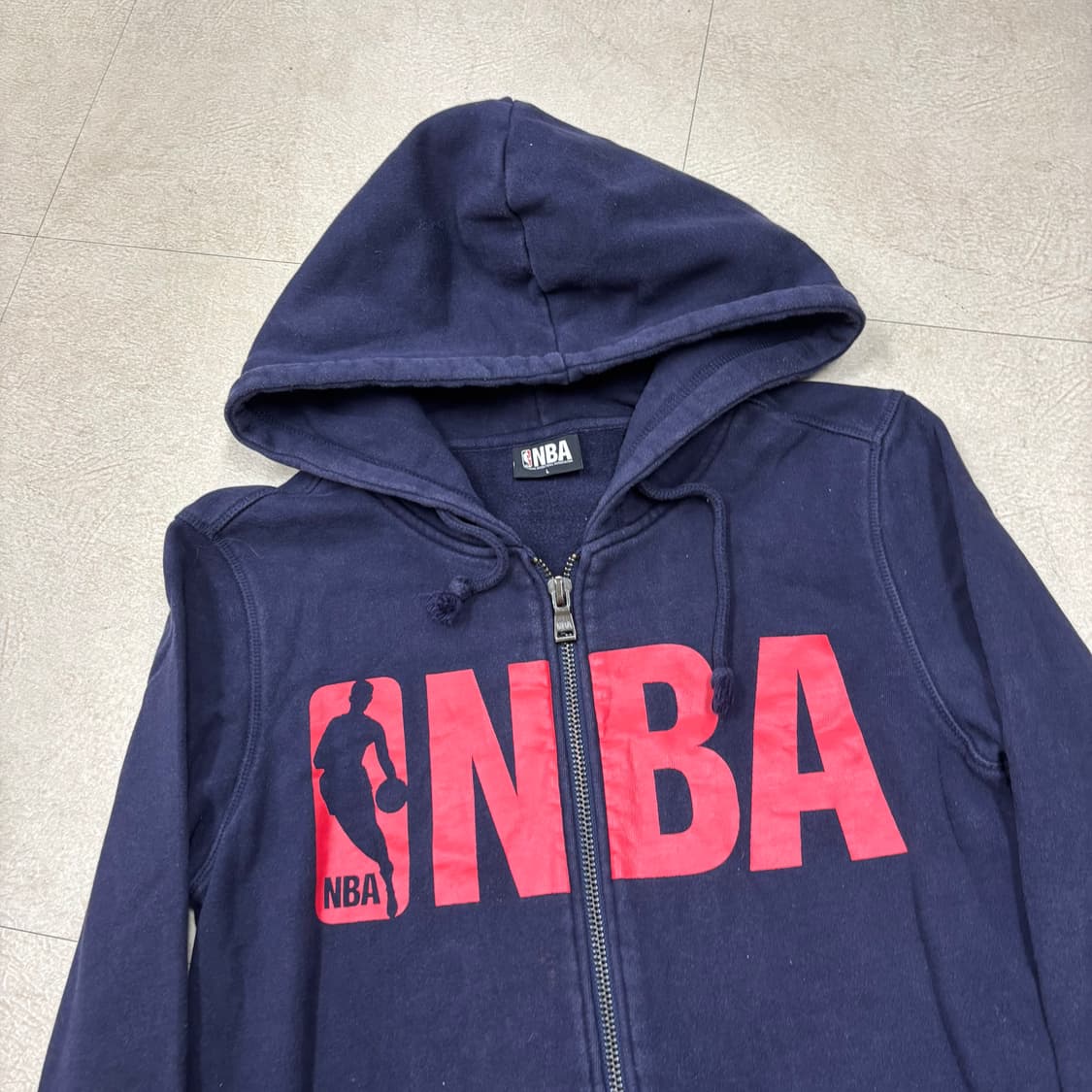 NBA 빅로고 네이비 후드집업 상품이미지2