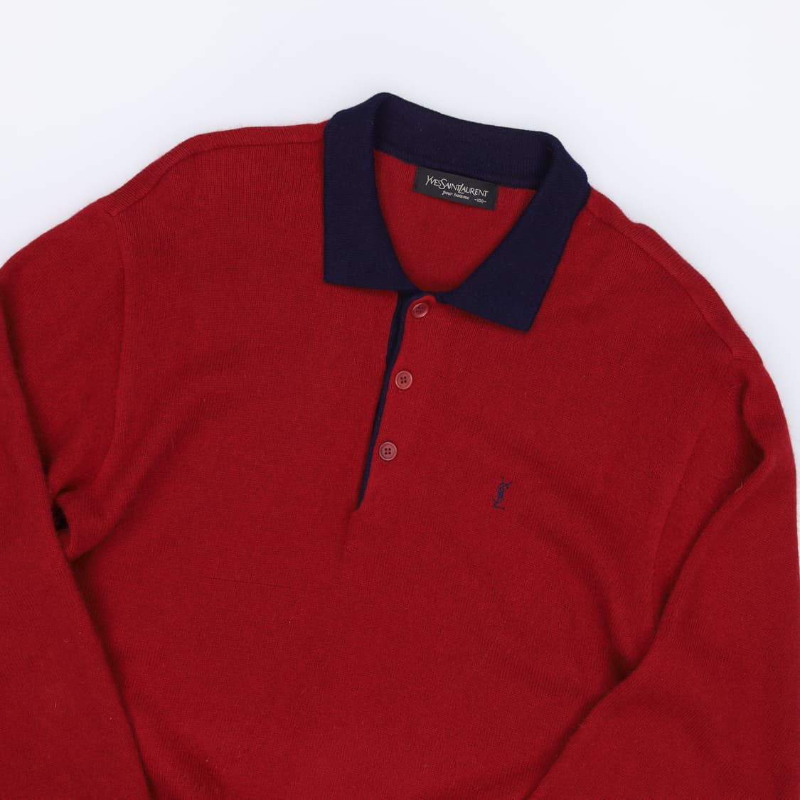 100 입생로랑 빈티지 카라 긴팔 니트 4256 상품이미지3